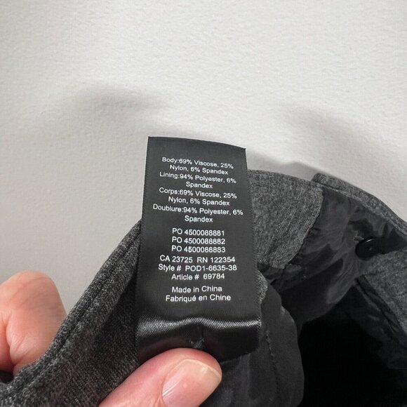 Aritzia Babaton Ilana Ponte Pants Size 2 Gray Stretch Work Career Office Cropped - Picture 11 of 11